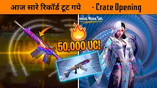 🔥Breaking All BGMI Records of crate opening with New ultimate Set and Fool M416  Crate opening