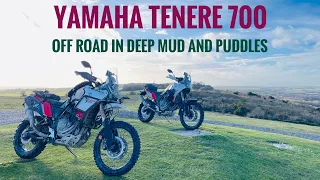 Yamaha Tenere 700: Off road in the mud, puddles & gravel