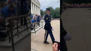 Honor Flight Syracuse #17 Tomb of the Unknowns Boot Scrape Salute to Veterans