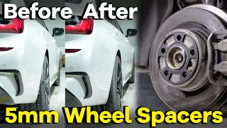 5mm Wheel Spacers Before and After | BONOSS Best Fitment for BMW G20 (formerly bloxsport)