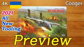 2021 All New Tooling!!! OV-10A Bronco US Attack Aircraft 1/48 ICM Preview (Unboxing 48300)