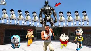 1000 Robo Dogs Attack on Shinchan and Franklin in GTA 5