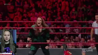 WWE Raw 7/9/18 Nia Jax Nattie vs Alexa Bliss Mickie James