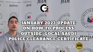 HOW TO PROCESS YOUR SAUDI POLICE CLEARANCE CERTIFICATE | OUTSIDE | INSIDE SAUDI ARABIA JANUARY 2023