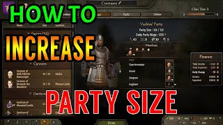 Bannerlord 2 - HOW to Increase Party Size: Easy Tips