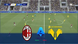 MILAN v HELLAS VERONA | Lega Serie A 2021/22 | Realistic Gameplay