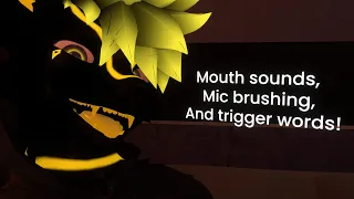 [VR Furry ASMR] Mouth Sounds, Mic Brushing, and Trigger Words!