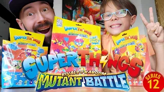 3 mini ZESTAWY Super Things MUTANT BATTLE czyli Super Zings Seria 12 - Oluś dał lepe Tacie...😱