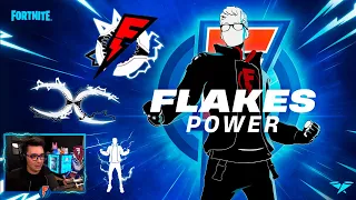 REAGINDO A SKIN DO FLAKES POWER FORTNITE CAPITULO 4 TEMPORADA 1, REAGINDO SKIN FLAKER POWER