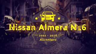 Чехлы на сидения для Nissan Almera N16 Alcantara