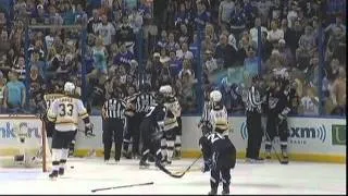 Lots of F Bombs fight NHL Lightning vs Bruins NHL Playoffs Game 4