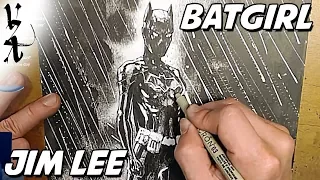 Jim Lee drawing Batgirl Cassandra Cain