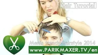 Men's trendy hairstyle parikmaxer tv english version