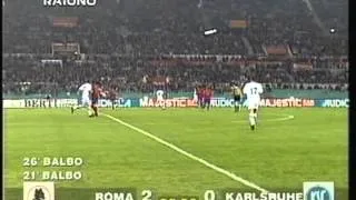 1996 October 29 AS Roma Italy 2 Karlsruhe Germany 1 UEFA Cup