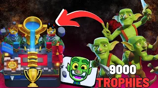 *GOBLIN'S ONLY* At 9000 Trophies! - Clash Royale