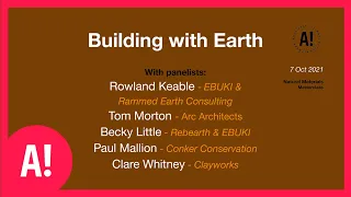 Natural Materials Masterclass: Building with Earth | ACAN |