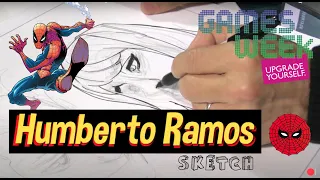 HUMBERTO RAMOS, Peter & MJ sketch @ Milan Games Week & Cartoomics 2022