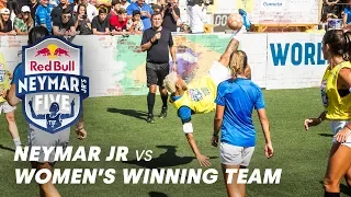 Neymar Jr Faces The Women's Winning Team | Red Bull Neymar Jr's Five 2019