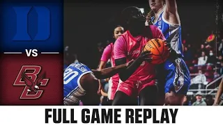 Duke vs. Boston College Full Game Replay | 2022-23 ACC Women’s Basketball