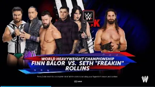 WWE 2K24-WWE World Heavyweight Championship Match: Finn Balor vs. Seth Rollins (Payback).