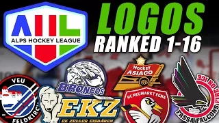 Alps Hockey League Logos Ranked 1-16