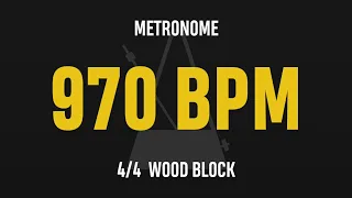 970 BPM 4/4 - Best Metronome (Sound : Wood block)