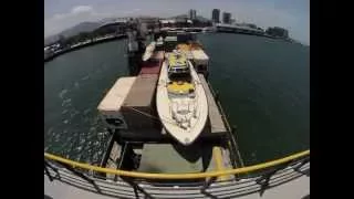 MV Newcastle Bay - Cargo unload time-lapse (short)