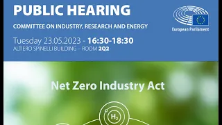 Public Hearing on the Net Zero Industry Act