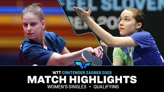 Enya Moltara vs Charlotte Lutz | WS Qual | WTT Contender Zagreb 2023