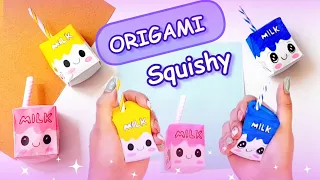 origami Squishy paper milk box