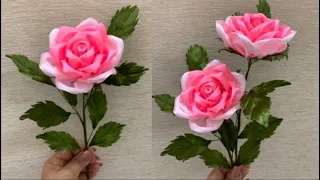 DIY Satin Ribbon Rose flowers | How to make ribbon rose | Ribbon decoration ideas