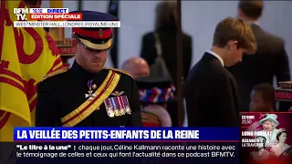 La veillée de William et Harry autour du cercueil d'Elizabeth II à Westminster Hall