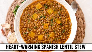 Spanish Lentil Stew with Pumpkin | EASY Heart-Warming 🍂 Fall Recipe