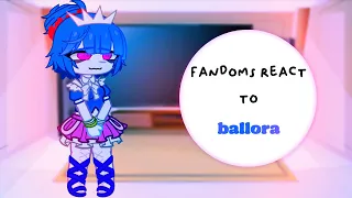 fandoms react to ballora | 2/3 | GCRV | brainrotz