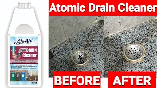 Atomic Drain Cleaner Powder to Clear Clogged Drains, Sinks and Pipes