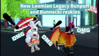 Roblox Loomian Legacy New Years Reskin Showcase. (Bunnecki and Bunpuff)