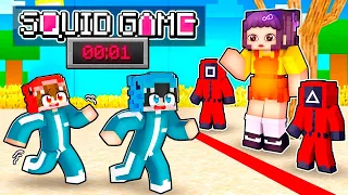 Jugando a los JUEGOS del CALAMAR en Minecraft