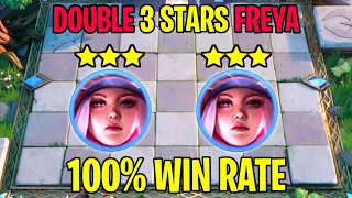 Magic Chess: Double 3 Stars FREYA 100% Win Rate