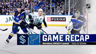 Kraken @ Blues 4/14 | NHL Highlights 2024