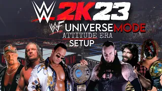 WWE 2K23 (Attitude Era) Universe Mode Setup!