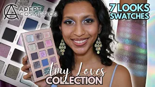 Adept x AMY LOVES Review, Swatches & 7 Tutorials on Tan Skin