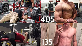 BENCH PRESS TRANSFORMATION 135LBS-405LBS 16-21 YEARS OLD