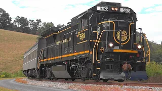New Western Maryland #558 🔥 Leads Train Past Helmsetters Curve