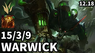 Warwick Jungle vs Elise - Ranked Master - Patch KR 12.18