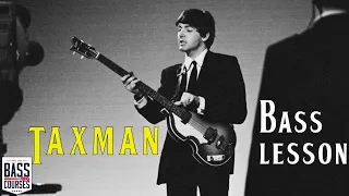 How To Play Taxman by The Beatles (Bass Guitar Tutorial)