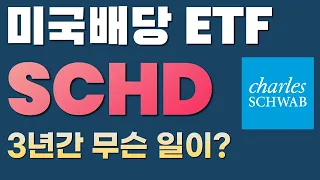 SCHD, 지난 3년간 있었던일 총정리