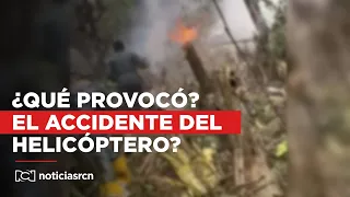 Lo que se sabe sobre el trágico accidente de un helicóptero del Ejército Nacional