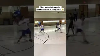 The best examples of football players playing elite level basketball I’ve ever been sent! 😂