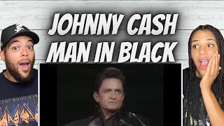 AMAZING!| FIRST TIME HEARING Johnny Cash -  Man In Black REACTION