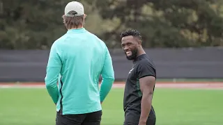 Springboks laugh and joke in final training session before Rugby World Cup final